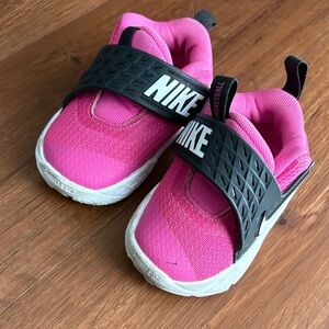 Nike Kids Black and Pink Sneakers
